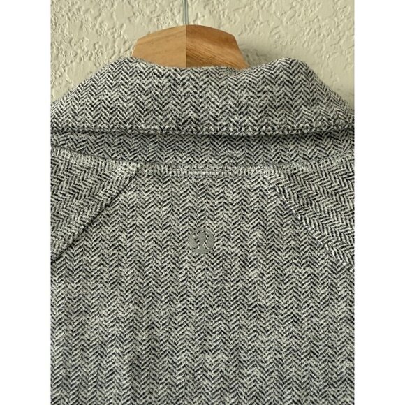 Lululemon Nice Asana Jacket Herringbone Black Gray Luon Yoga Outdoor Active 4 - Picture 8 of 10